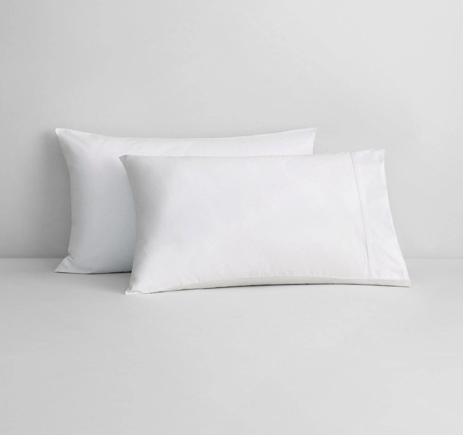 Hotel Luxury 1000THC Cotton Sateen Mega Sheet Set Range Snow