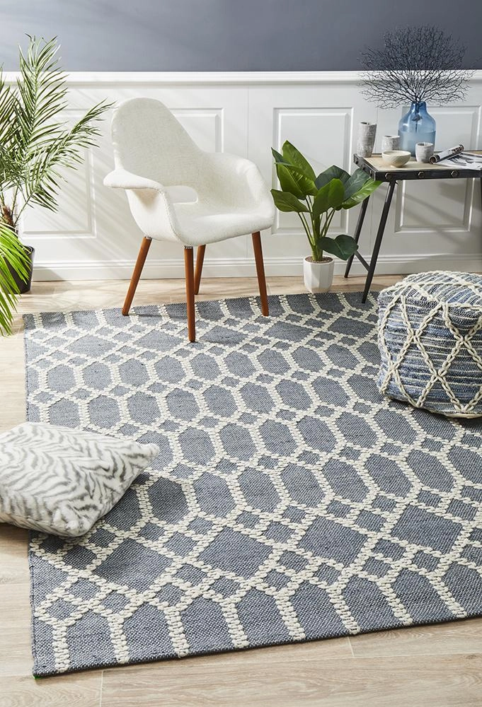 Hudson 805 Rug (Blue) by Rug Culture