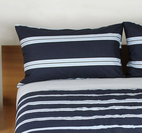 Hudson Standard Pillowcase Pair Navy