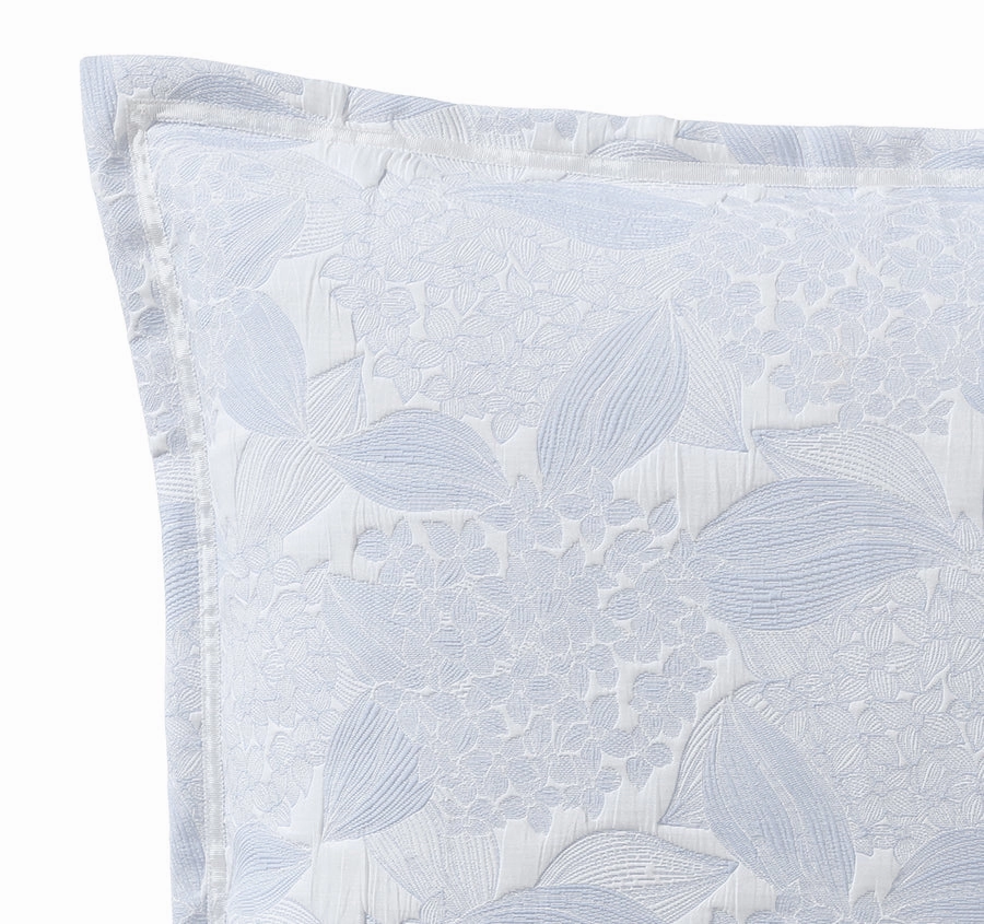 Hydrangea European Pillowcase Chambray