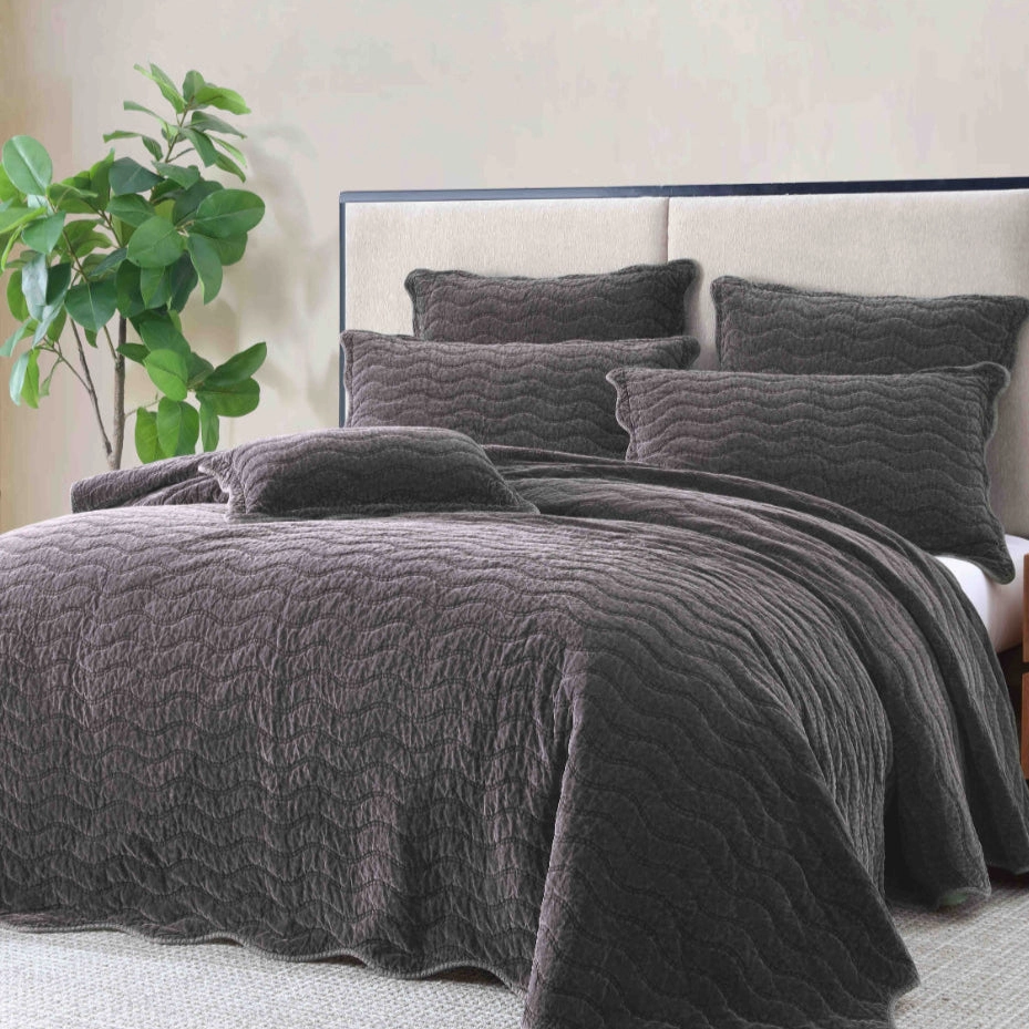 Indiana Charcoal Cushion by Private Collection
