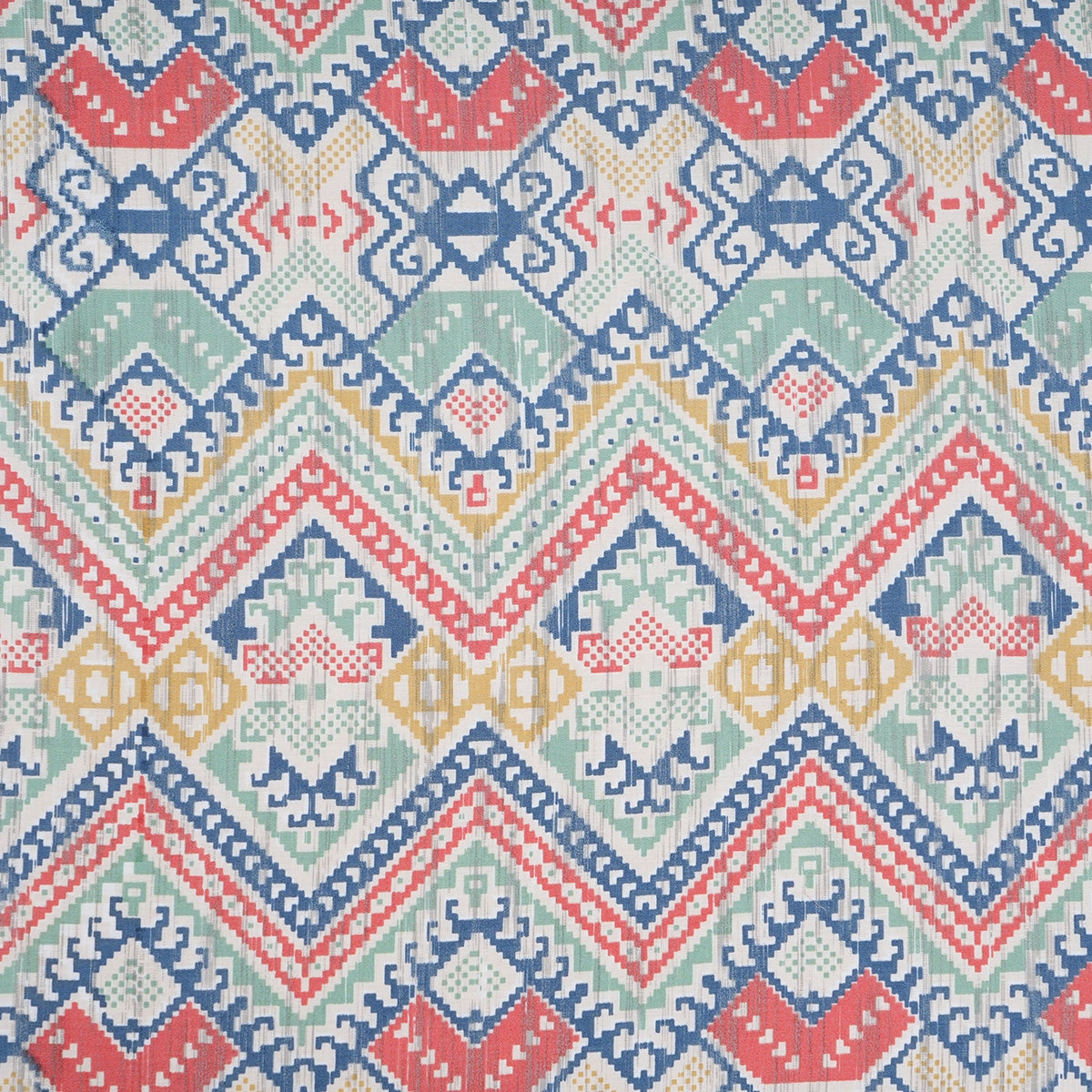 Indigenous Artisan Aztec Stripe 100%Cotton Printed Red Bed Sheet With Pillow Case