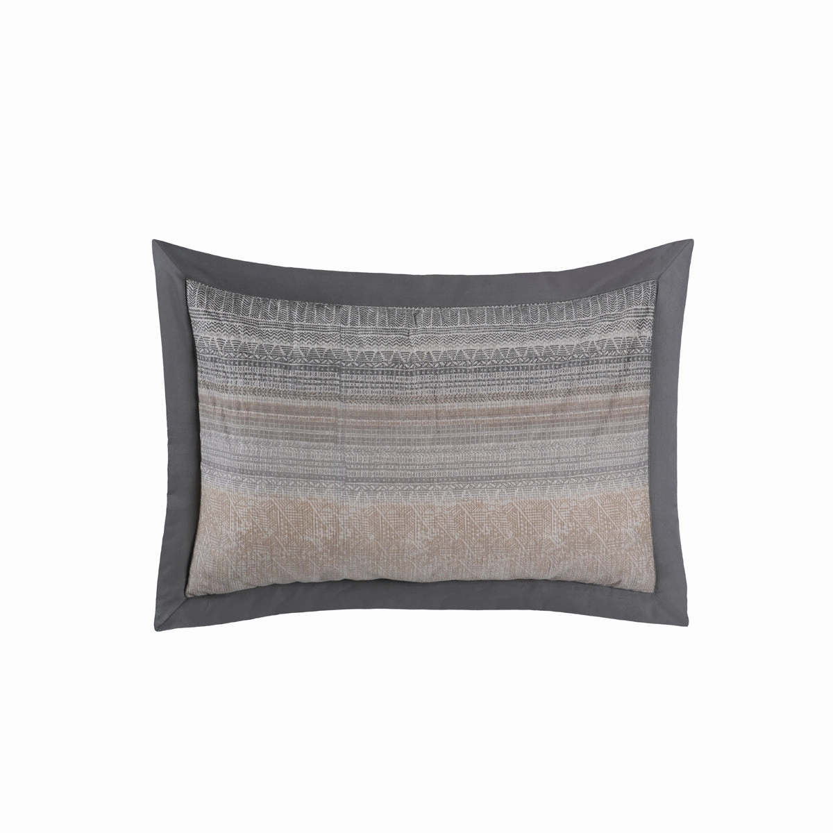 Indigenous Artisan Eclectic Blend Quilted Neutral 2Pc Pillow Sham Set