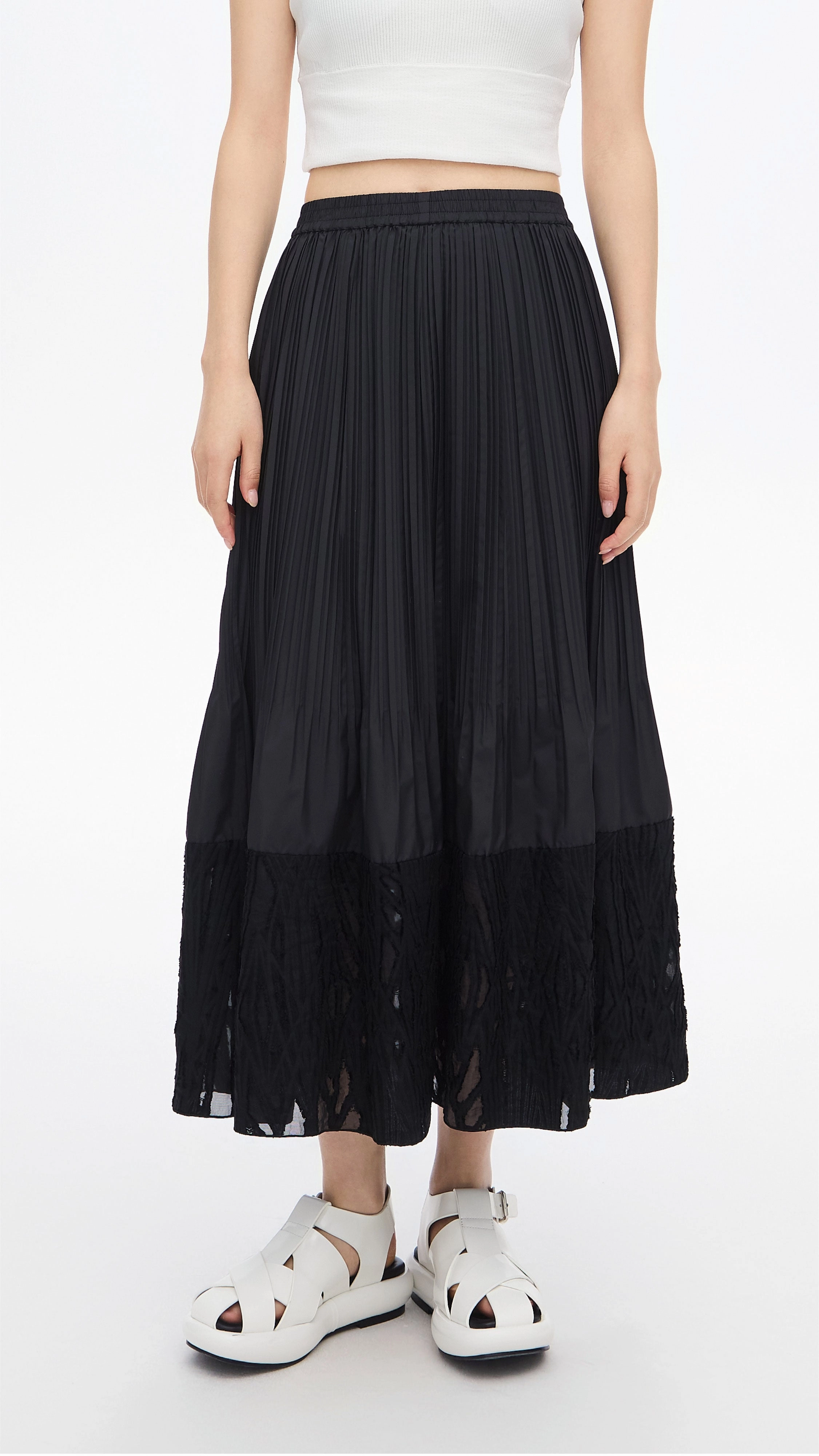 Jacquard Patch Skirt