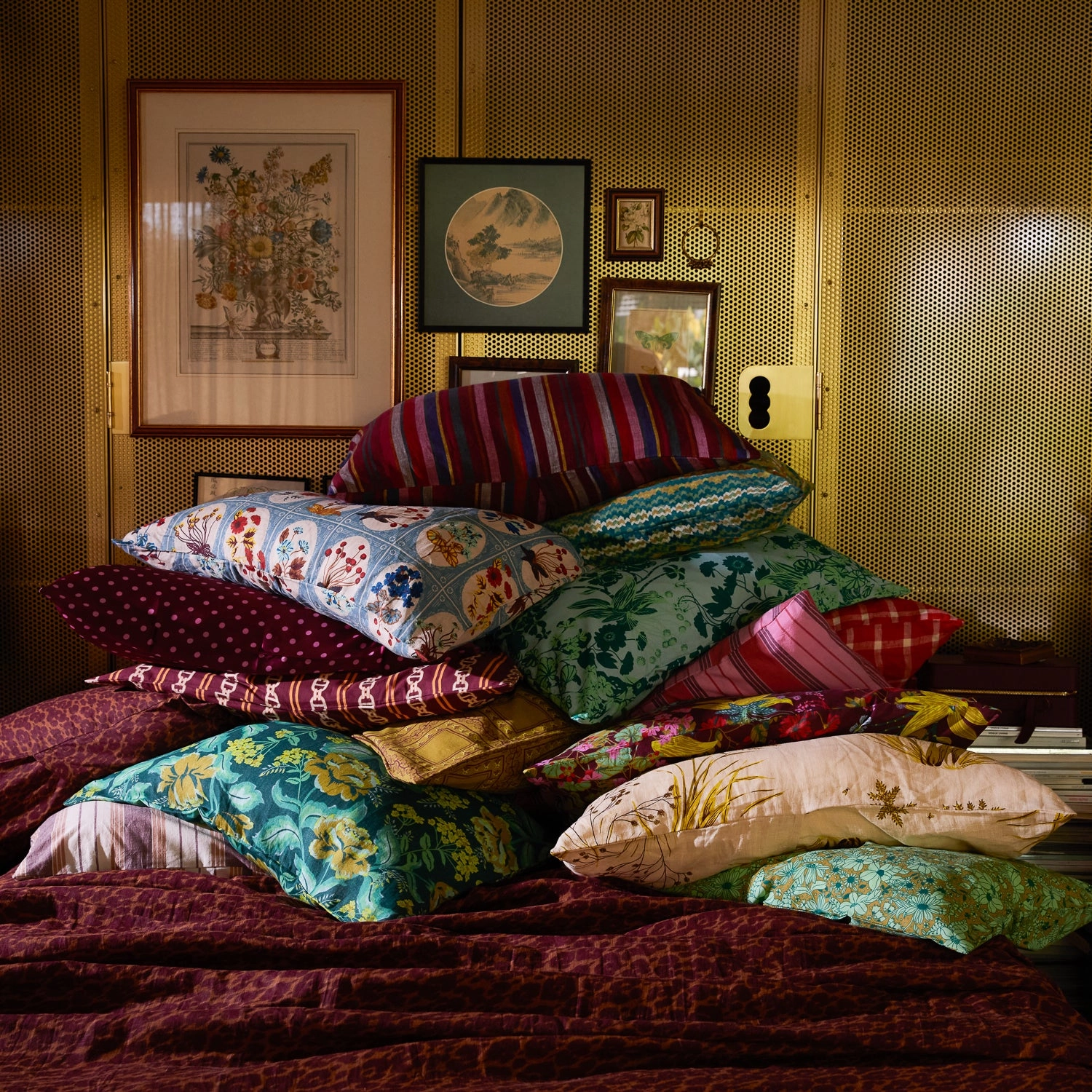 Jeanette Cotton Pillowcase Set - Jade