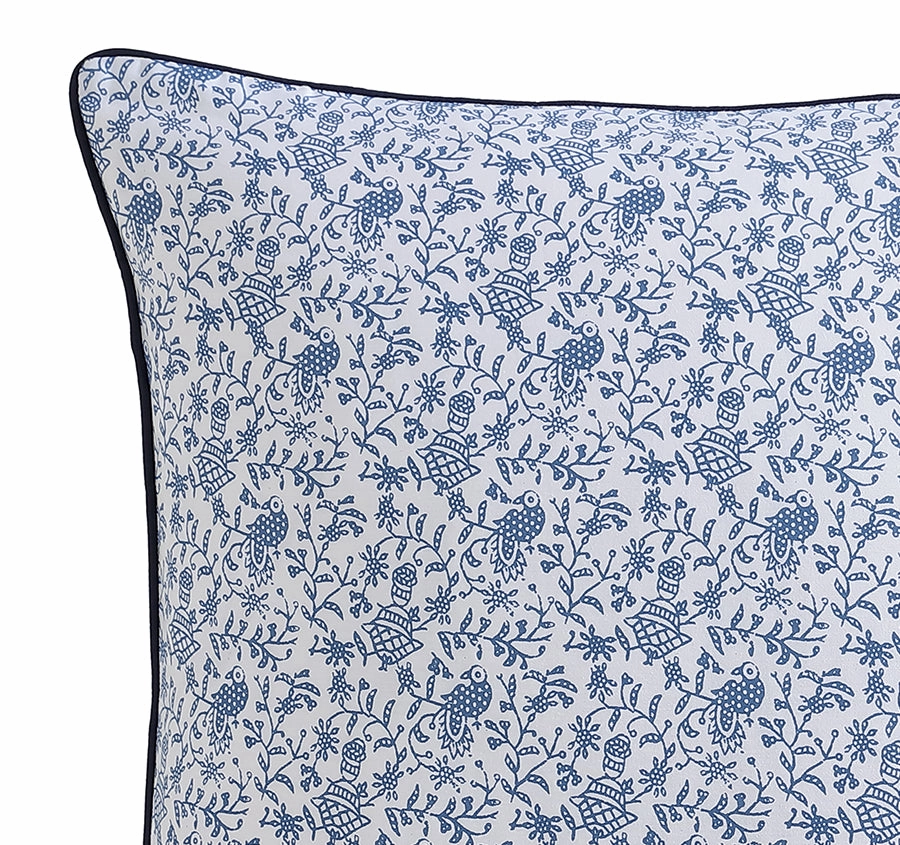 Kashmir European Pillowcase Mid Blue