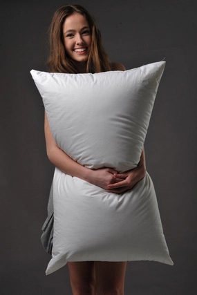 King Size Soft-Medium Density Pillow 95% European Duck Down German Batiste TE100