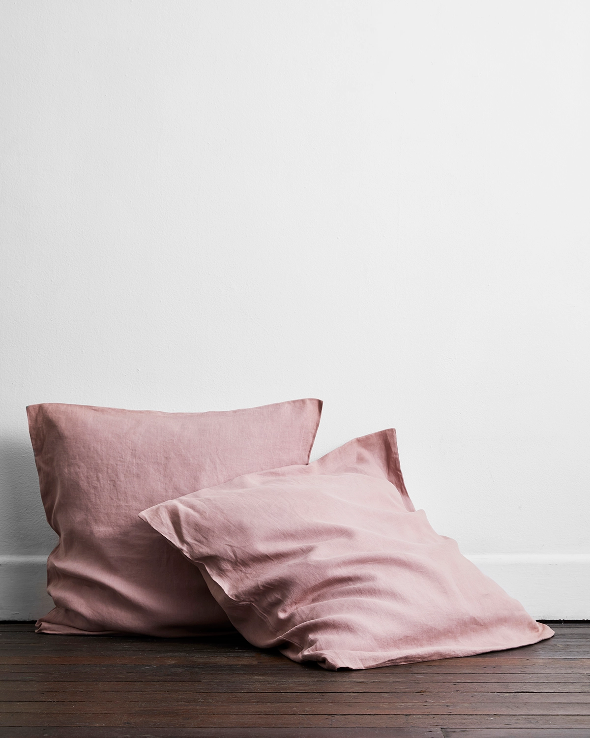 Lavender 100% French Flax Linen European Pillowcases (Set of Two)