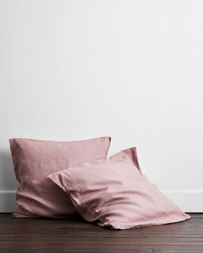 Lavender 100% French Flax Linen European Pillowcases (Set of Two)
