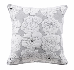 Leona European Pillowcase White