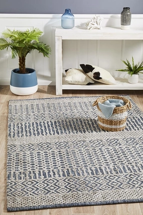 Levi 365 Rug (Navy Grey) by Rug Culture