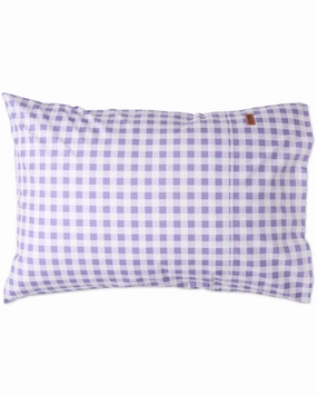 Lilac Gingham Organic Cotton Pillowcases