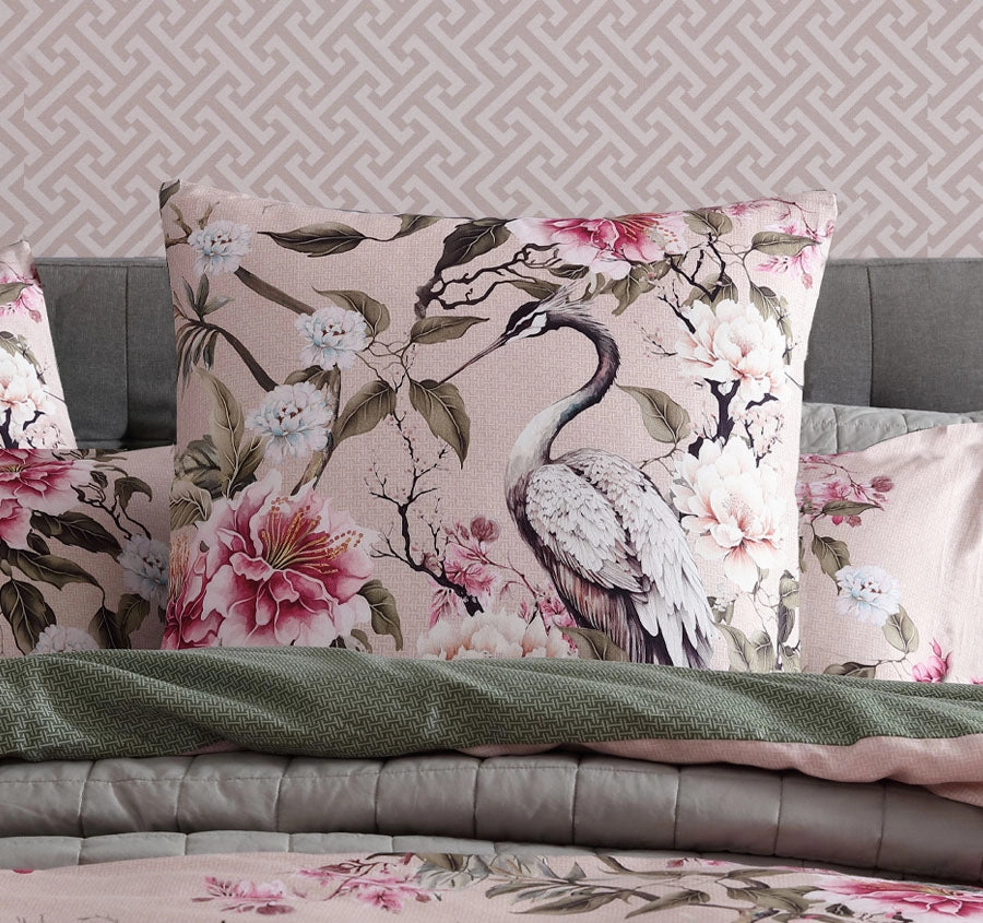 Lisha European Pillowcase Rose