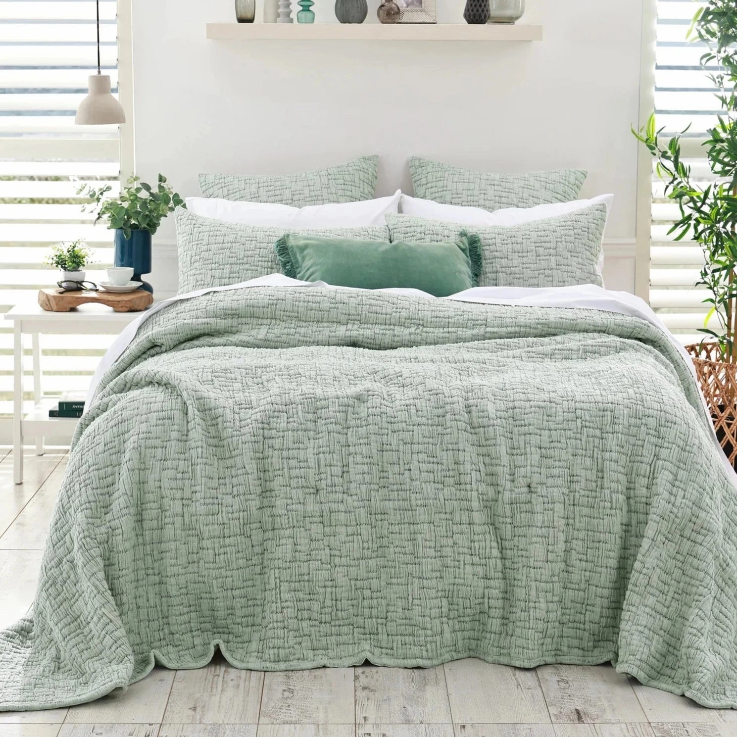Livie Mist Coverlet Set by MM Linen