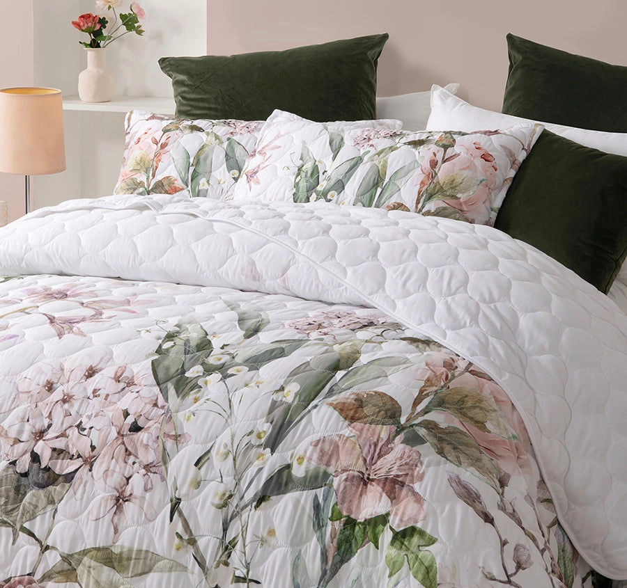 Lorna Bedspread Set Range White