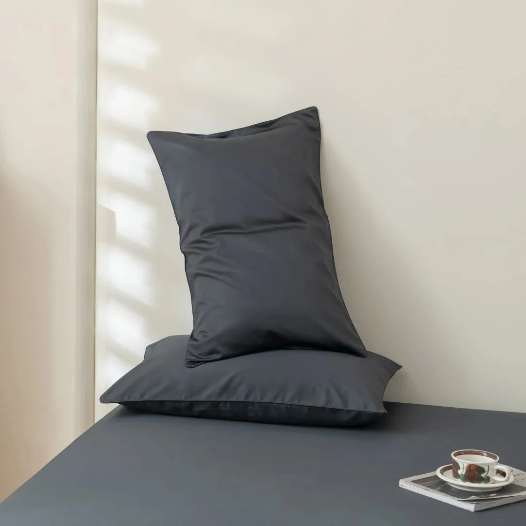 Luxe Sateen Pillowcase Set - Charcoal