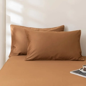 Luxe Sateen Pillowcase Set - Terracotta