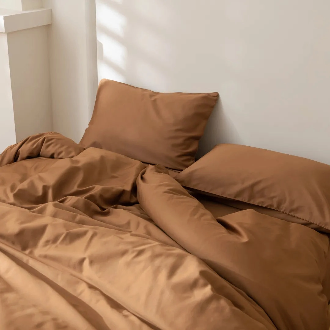 Luxe Sateen Pillowcase Set - Terracotta
