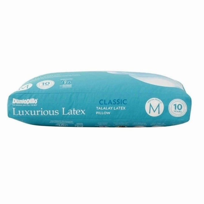 Luxurious Latex Classic Medium Profile & Medium Feel Pillow by Dunlopillo