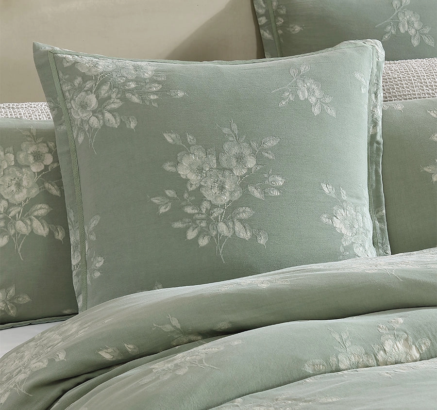 Maisey European Pillowcase Moss