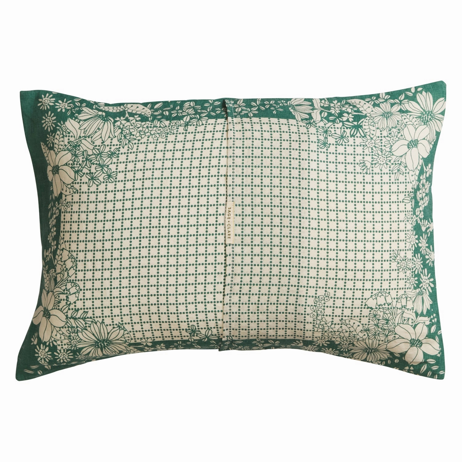 Mallorie Linen Pillowcase Set - Forest