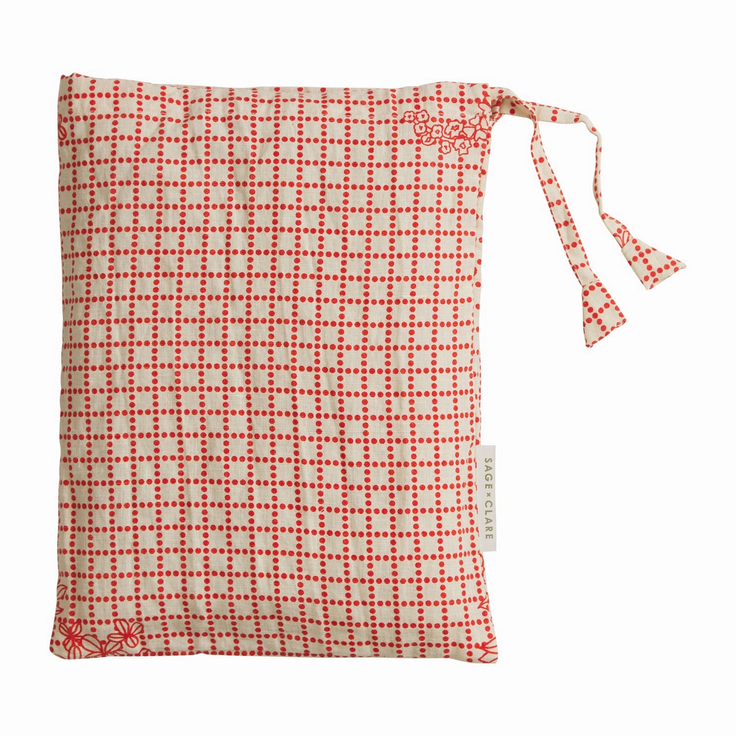 Mallorie Linen Pillowcase Set - Scarlet