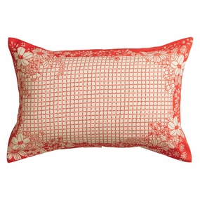 Mallorie Linen Pillowcase Set - Scarlet