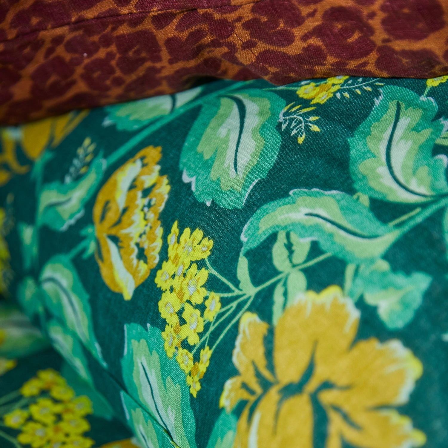 Margot Linen Euro Pillowcase Set - Forest