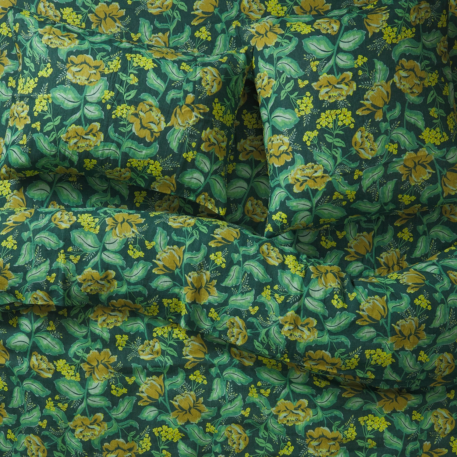 Margot Linen Euro Pillowcase Set - Forest