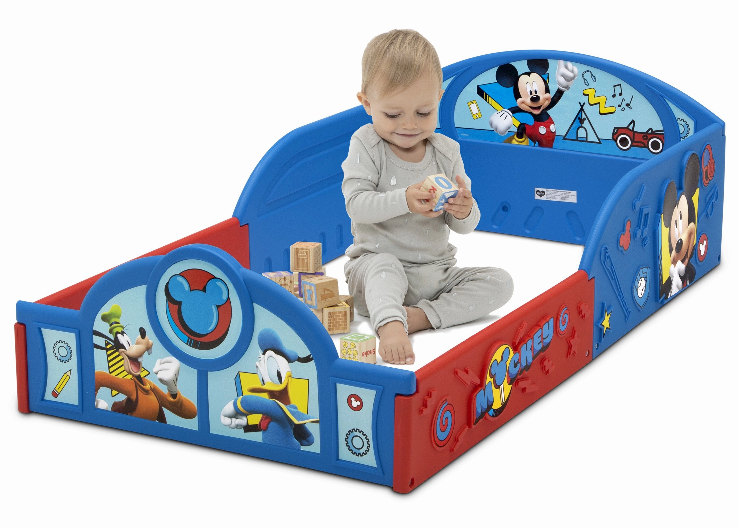 Mickey Mouse Plastic Sleep and Play Toddler Bed