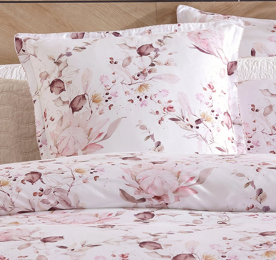 Millicent European Pillowcase Rose