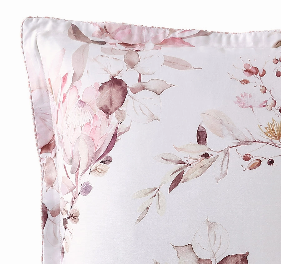 Millicent European Pillowcase Rose