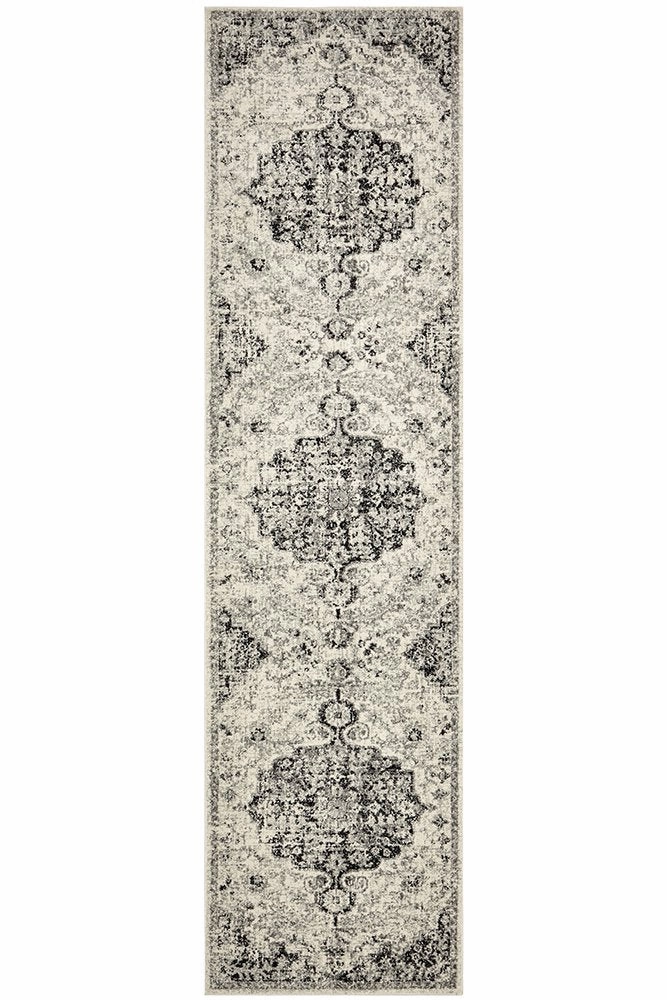 Museum 860 Runner Rug (Charcoal) by Rug Culture