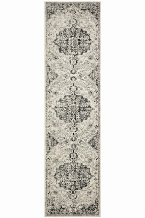 Museum 860 Runner Rug (Charcoal) by Rug Culture