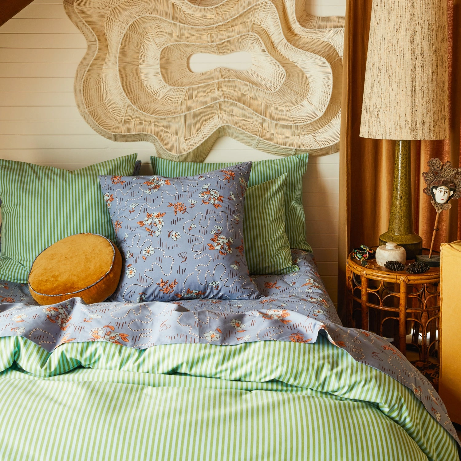 Myra Cotton Euro Pillowcase Set