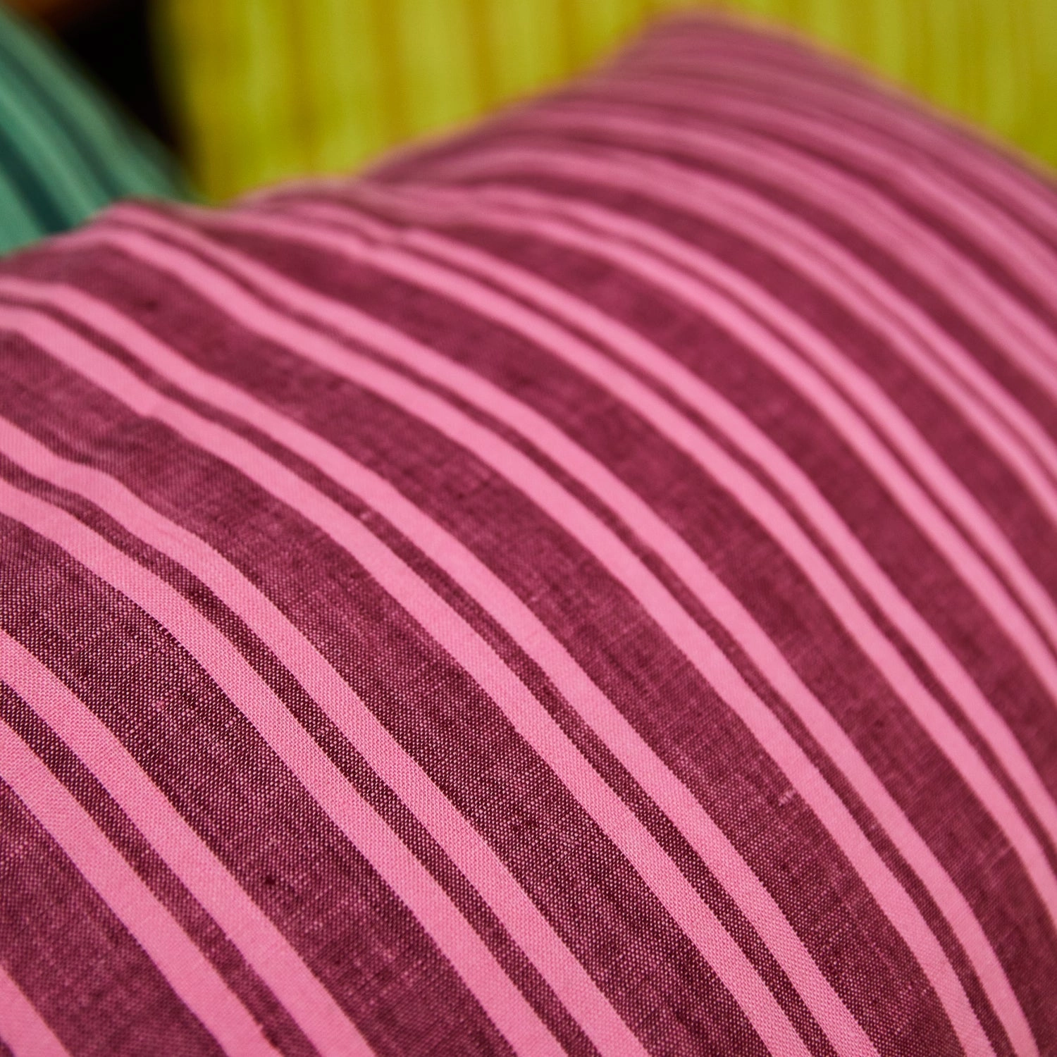 Nadine Linen Pillowcase Set - Mahogany