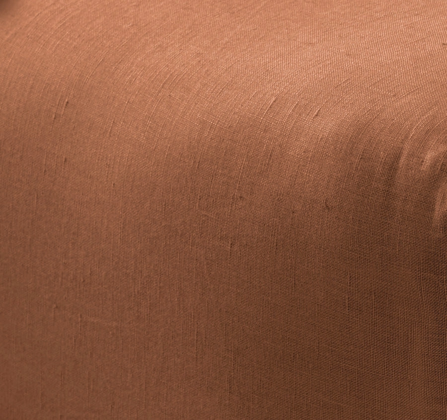 Nimes Linen Mega Fitted Sheet Range Cinnamon