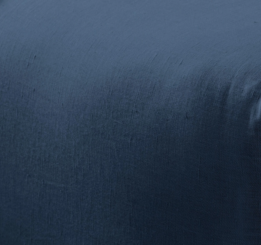 Nimes Linen Mega Fitted Sheet Range Navy