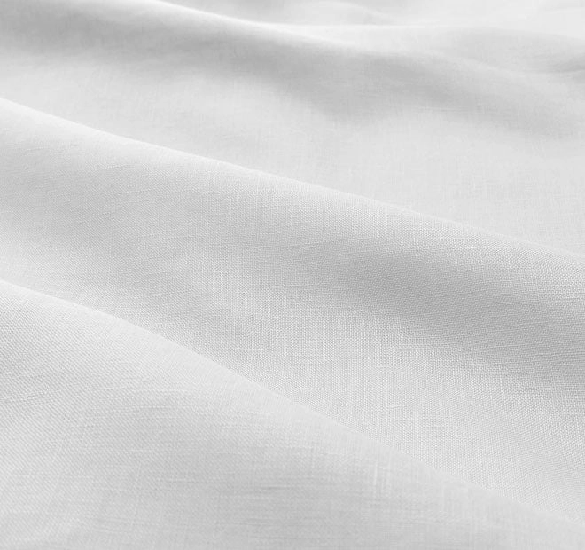 Nimes Linen Mega Fitted Sheet Range White