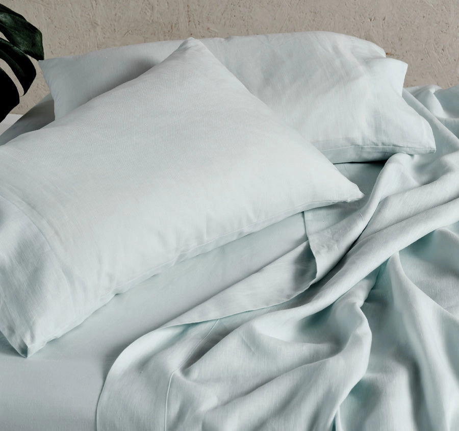 Nimes Linen Mega Sheet Set Range Sky