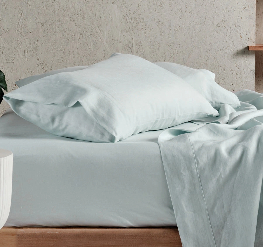 Nimes Linen Mega Sheet Set Range Sky