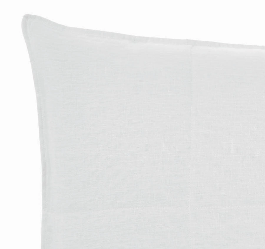 Nimes Linen Standard Pillowsham Pair White
