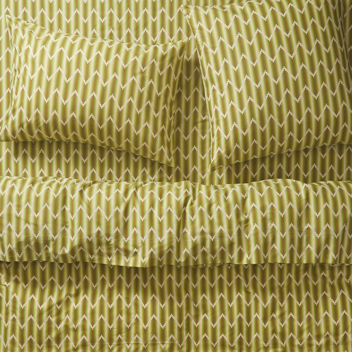 Nisha Cotton Pillowcase Set - Reed