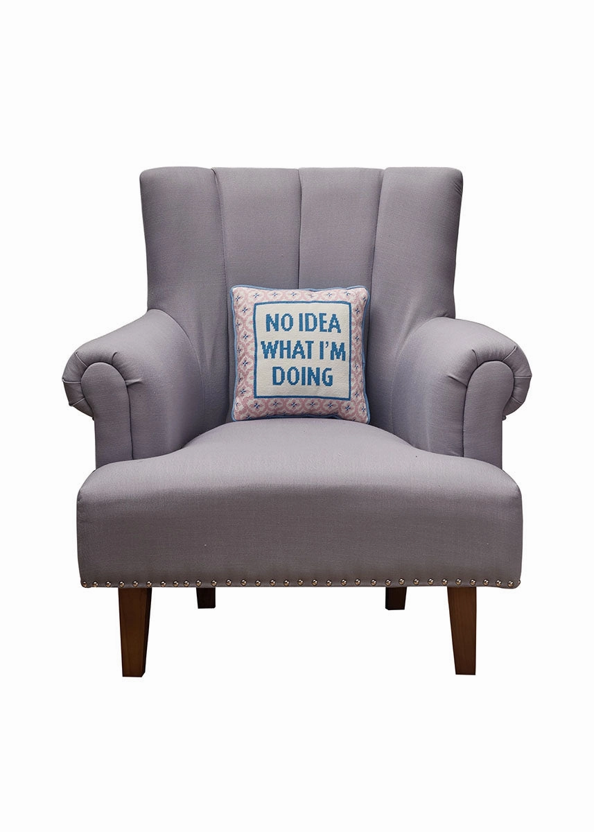 No Idea What I'm Doing Embroidered Pillow