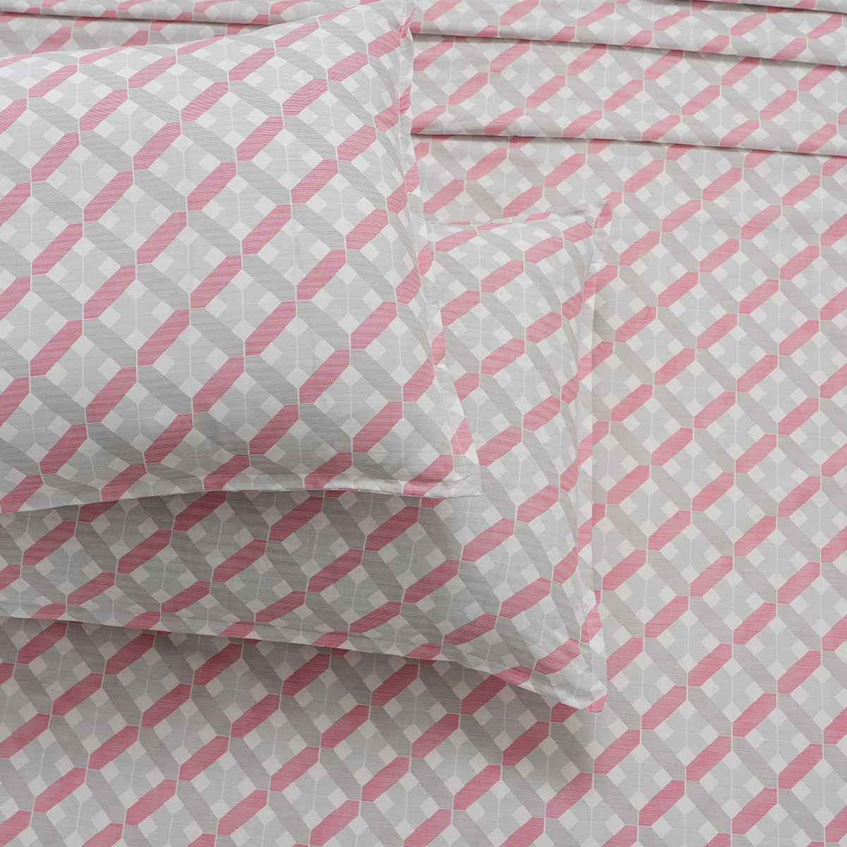 Optimist Bloom 100% Cotton Printed Bed Sheet with Pillow Case