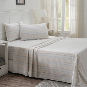 Optimist Bloom 100% Cotton Printed Bed Sheet with Pillow Case