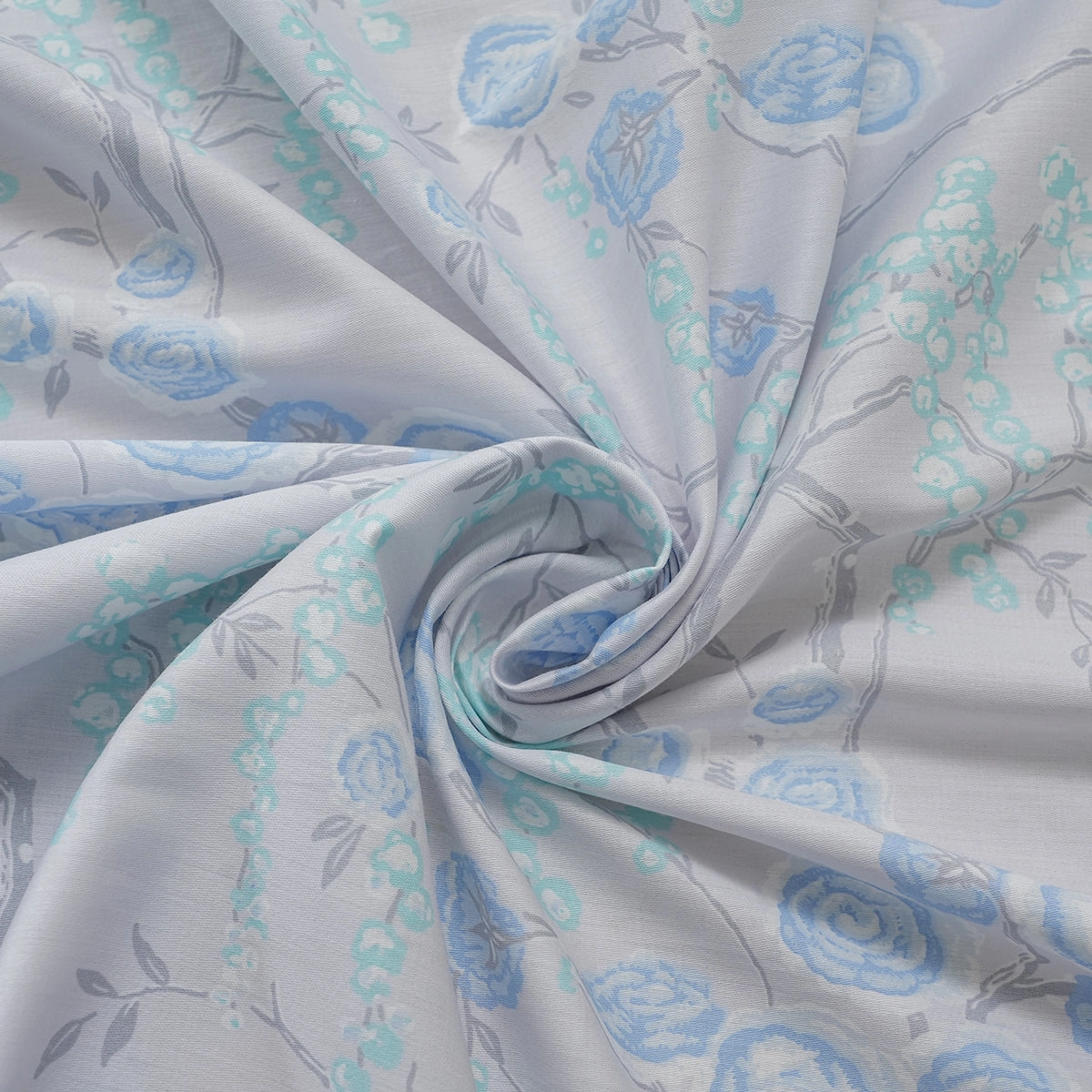 Optimist Bloom 200TC Cassia 100% Cotton Printed Bed Sheet With Pillow Covers