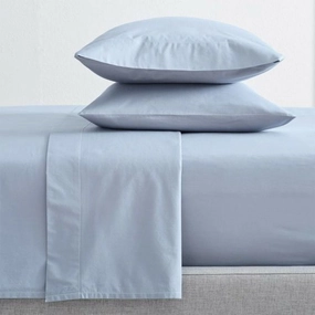 Organic Cotton Percale 300TC BLUE Sheet Set by Renee Taylor