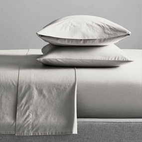 Organic Cotton Percale 300TC MOONBEAM Sheet Set by Renee Taylor