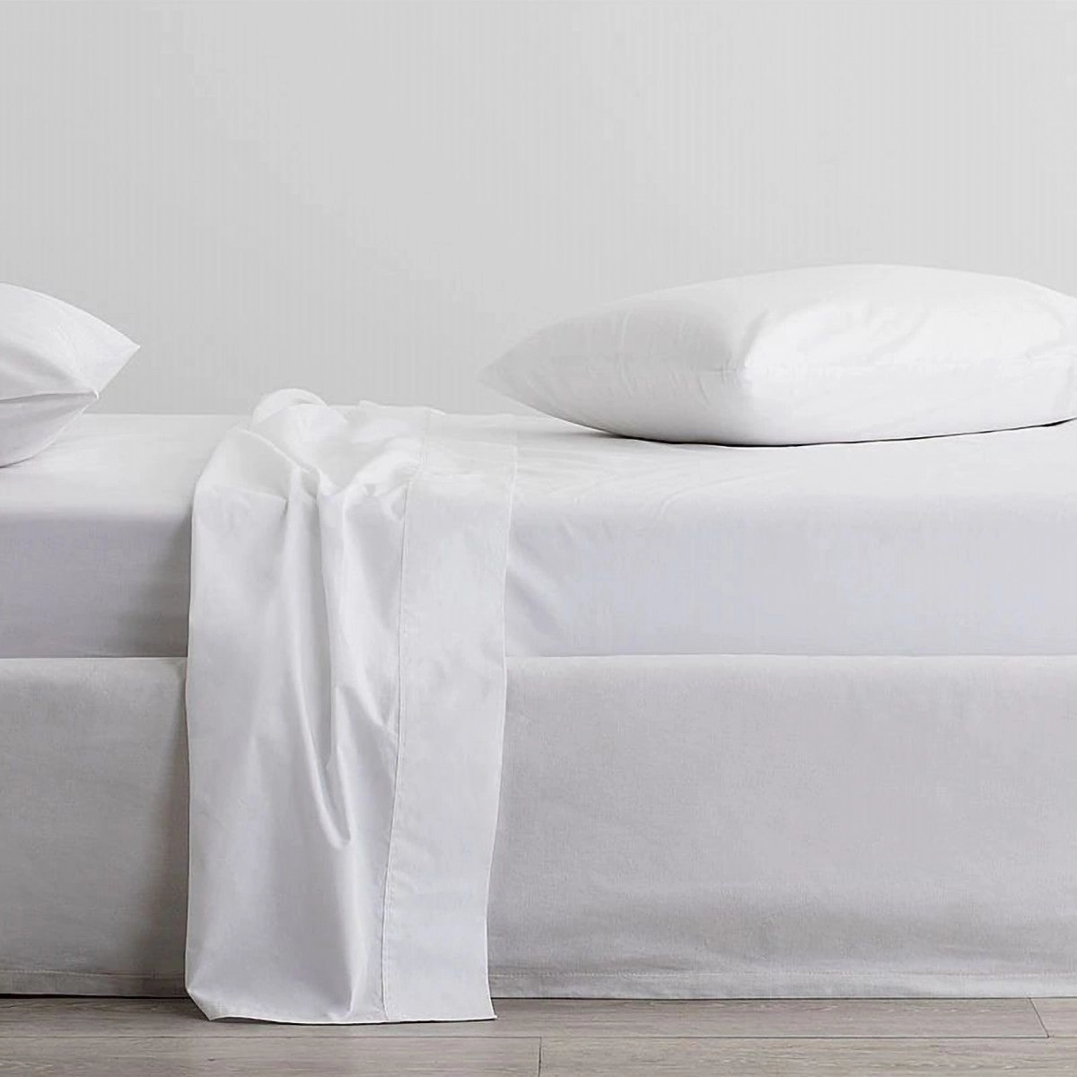 Organic Cotton Percale 300TC WHITE Sheet Set by Renee Taylor